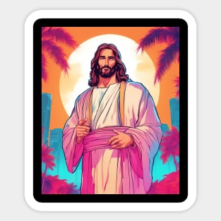 Jesus Christ Serve Others Sticker